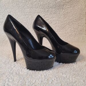 Pleaser Black Platform Heels
